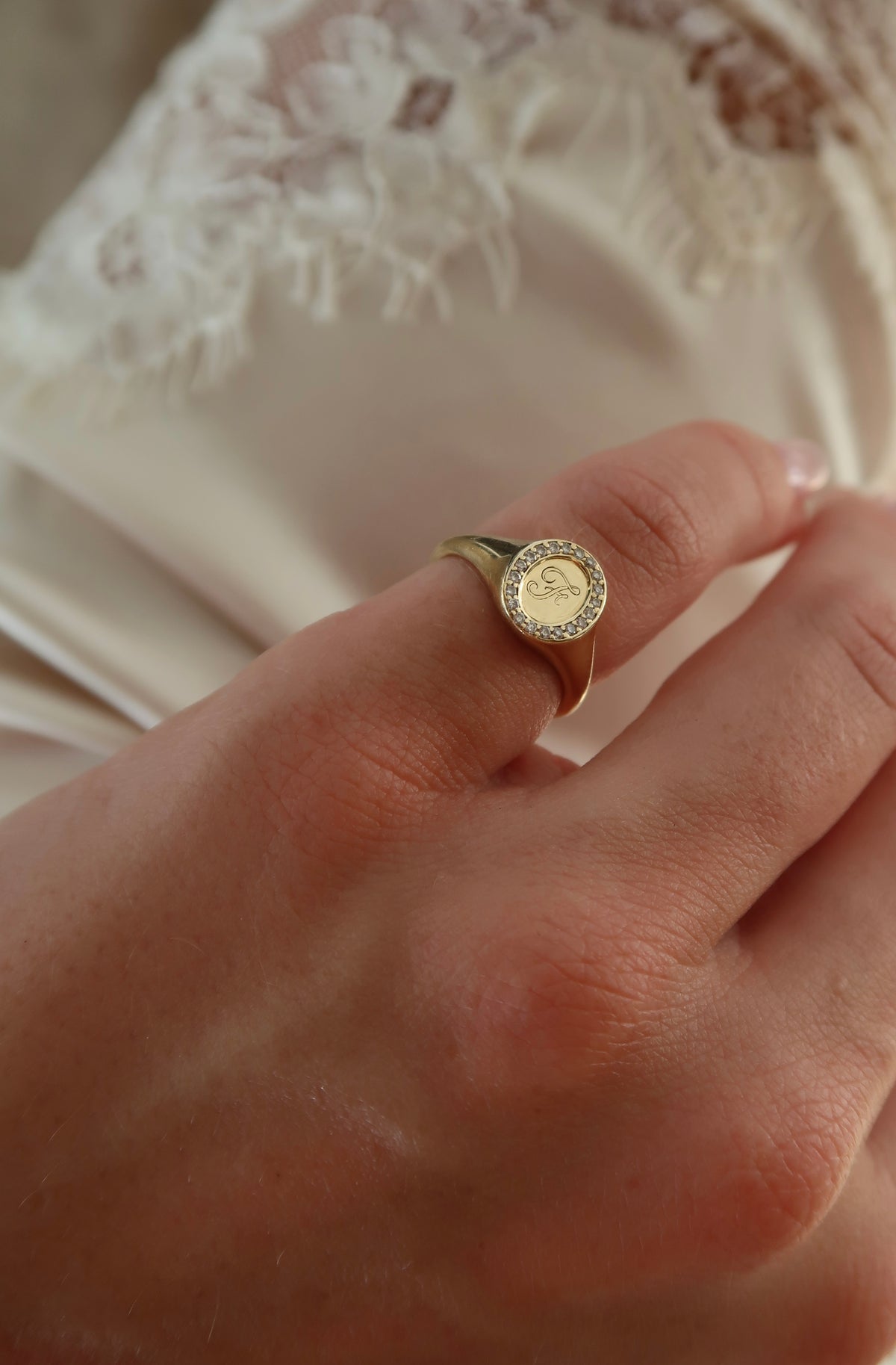 Initial Signet Ring