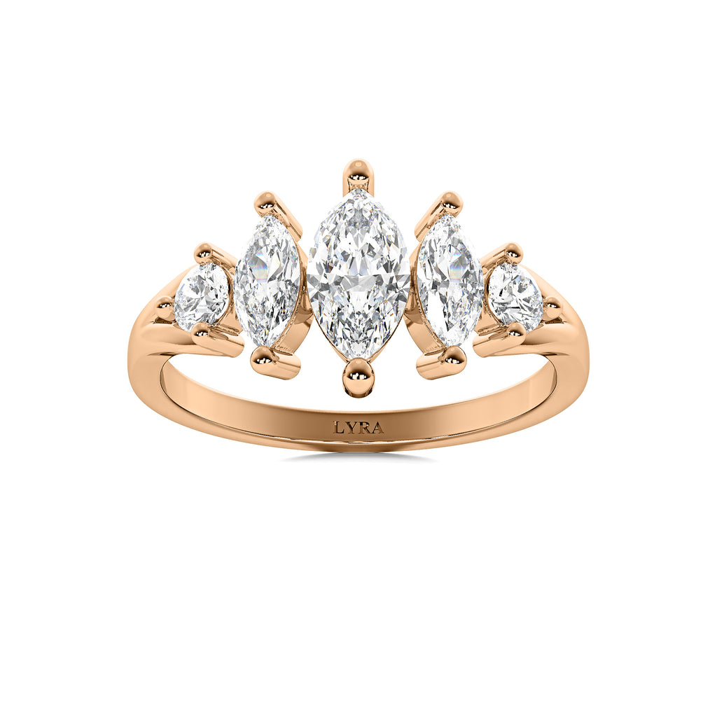 Marquise Crown Ring