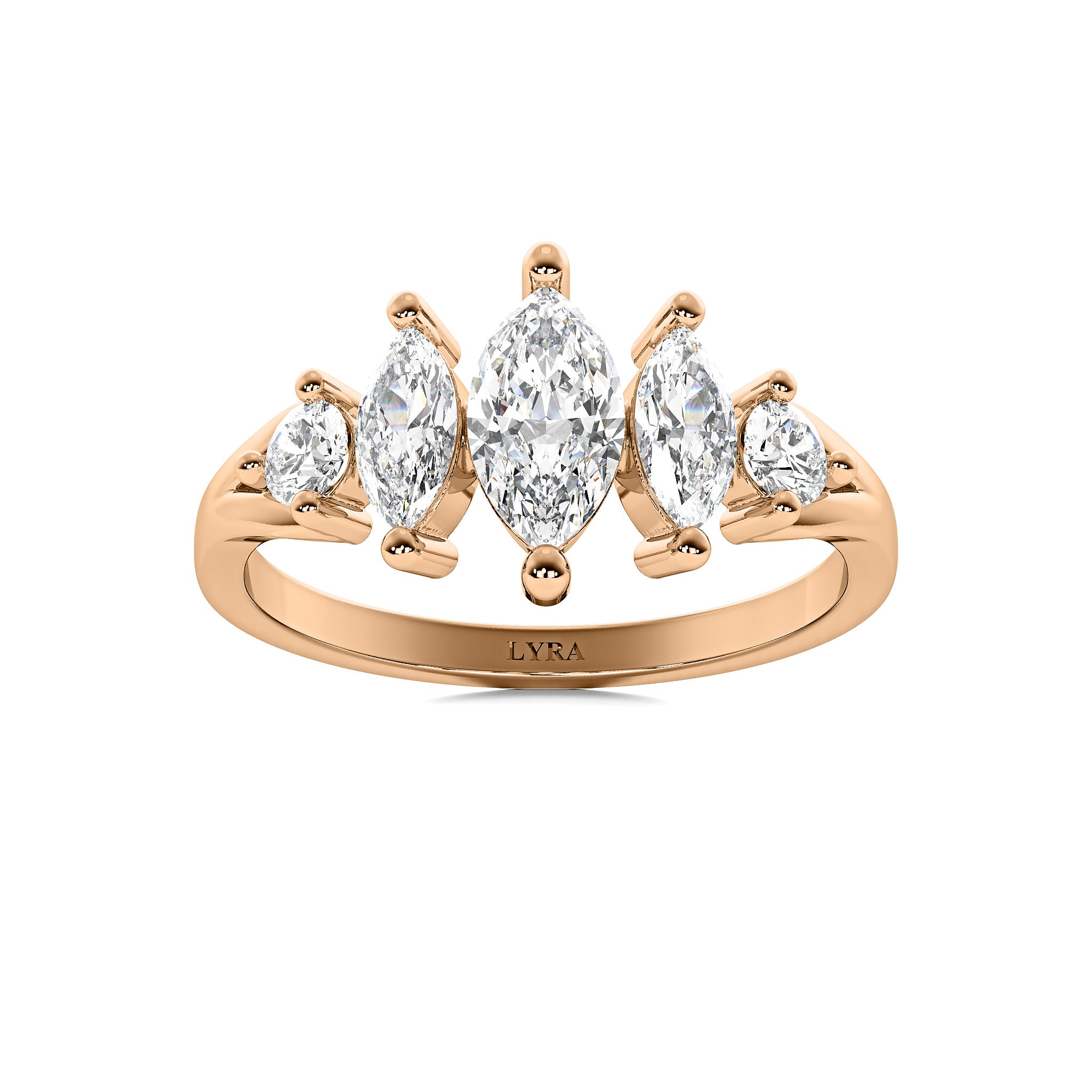 Marquise Crown Ring