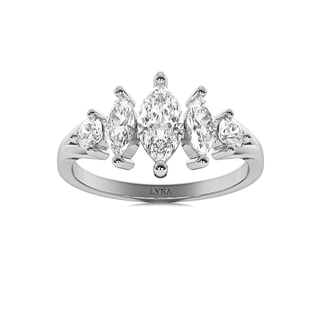 Marquise Crown Ring