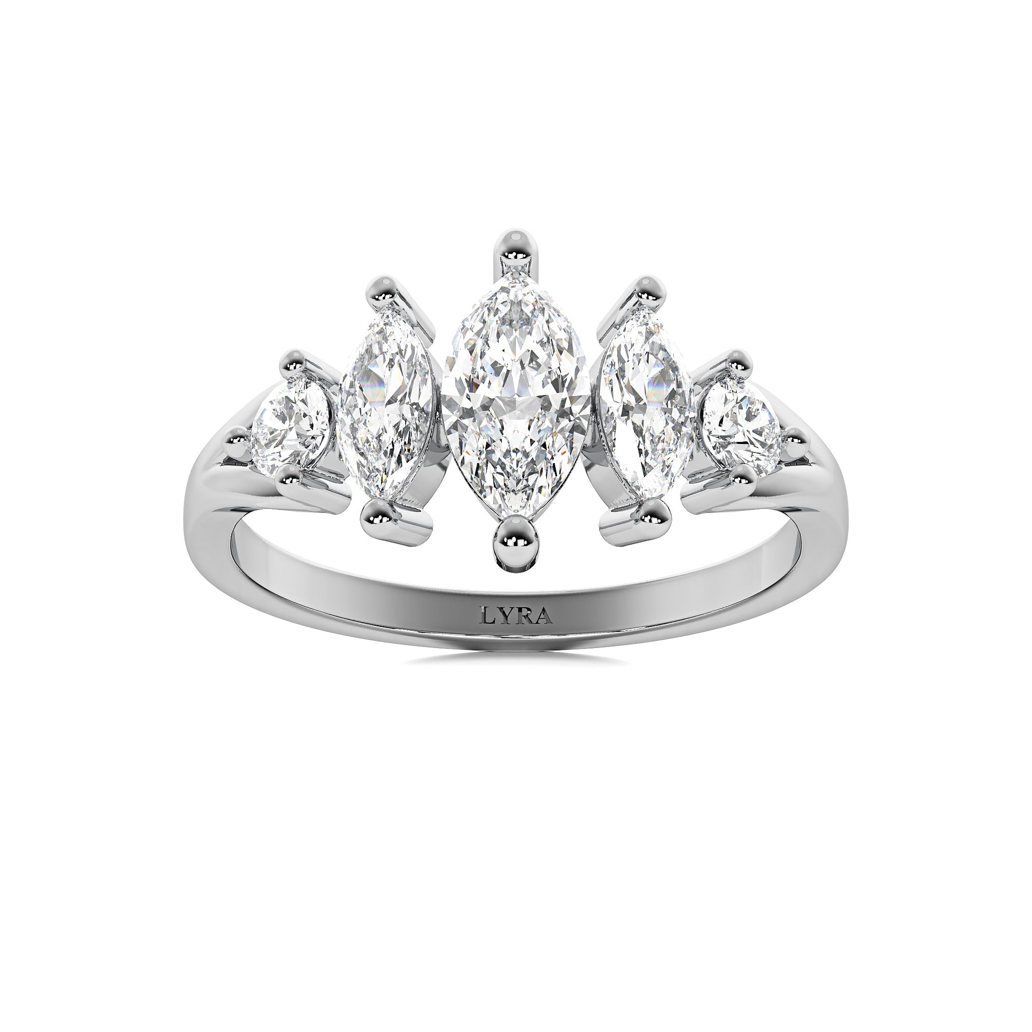 Marquise Crown Ring