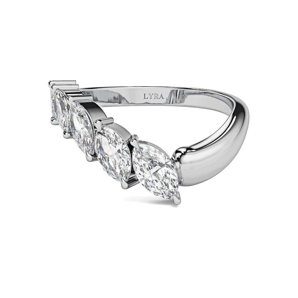 Marquise Contour Ring