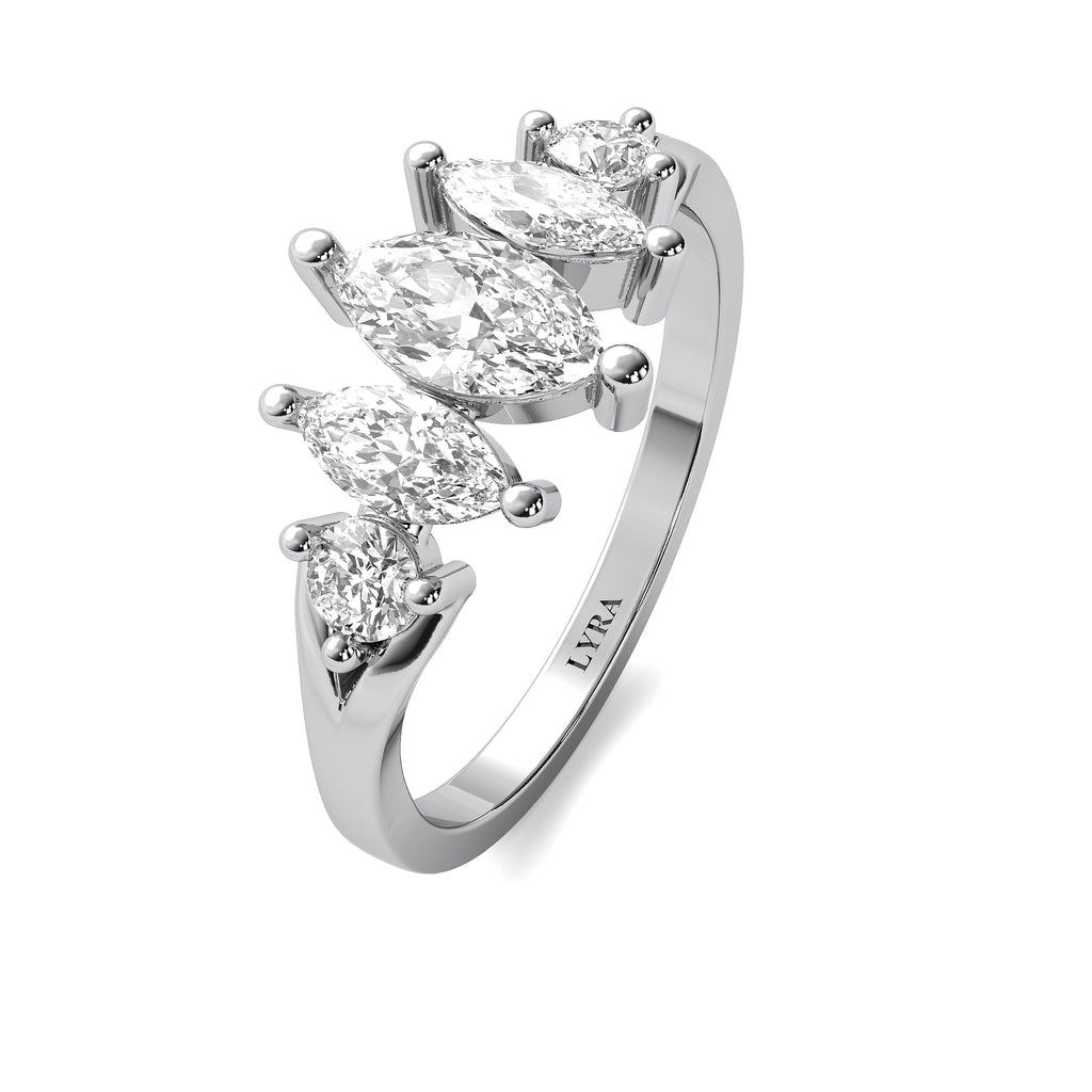 Marquise Crown Ring