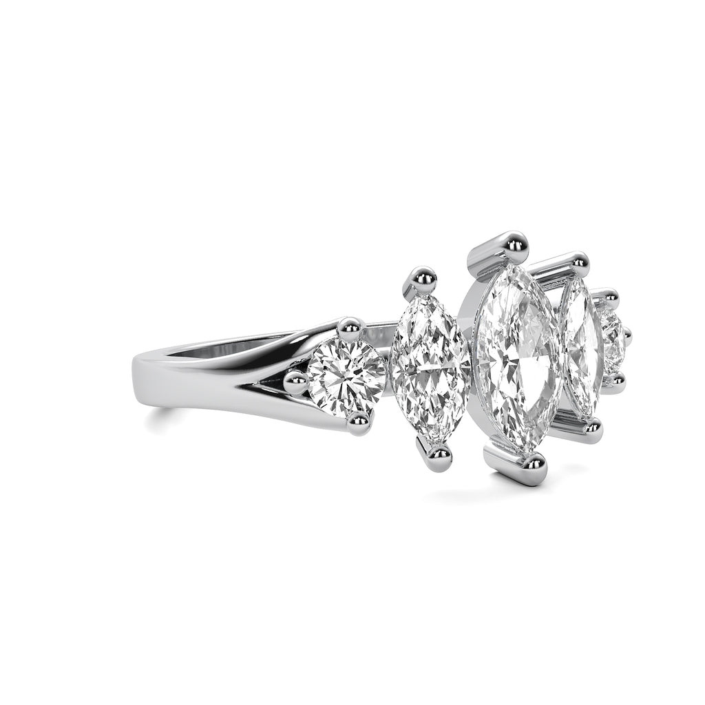 Marquise Crown Ring