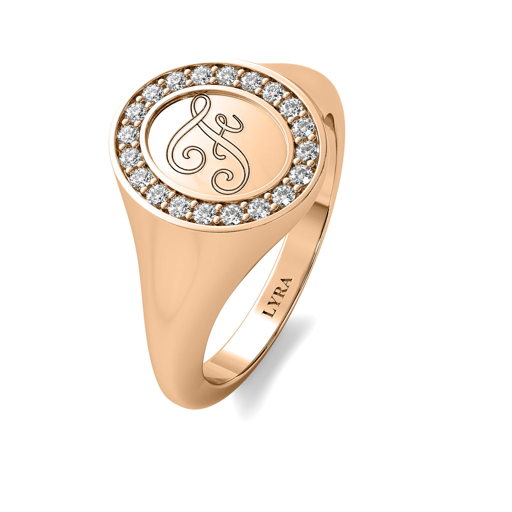 Initial Signet Ring