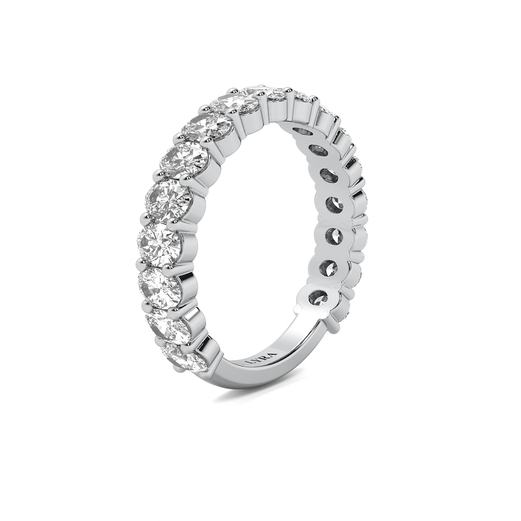 Oval Diamond Eternity Band
