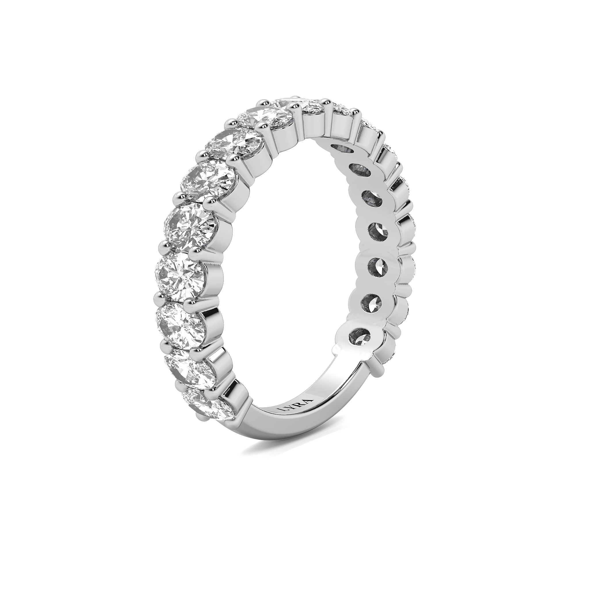 Oval Diamond Eternity Band