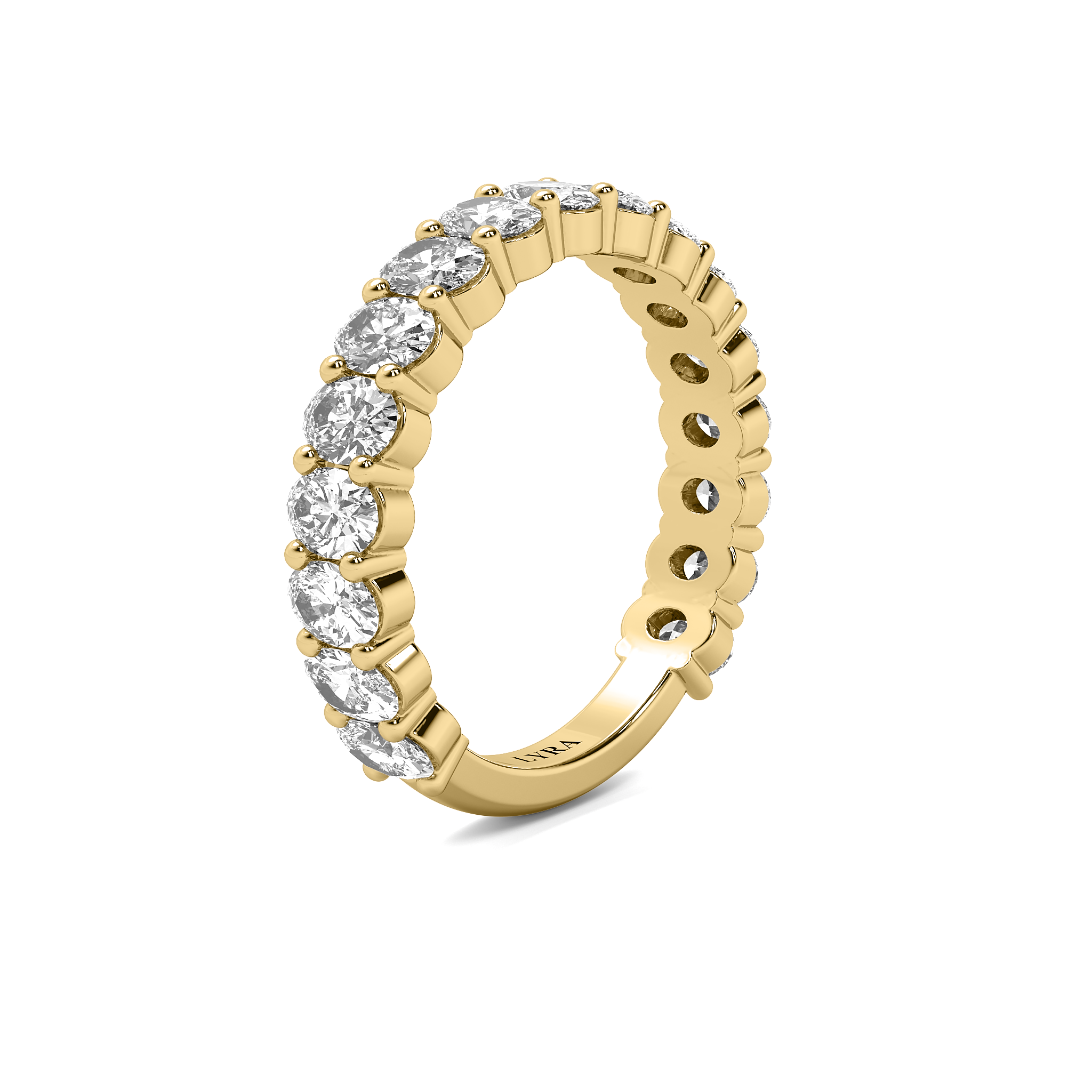 Oval Diamond Eternity Band