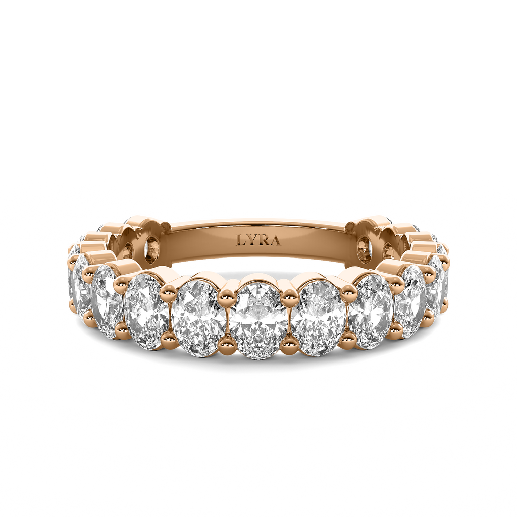 Oval Diamond Eternity Band