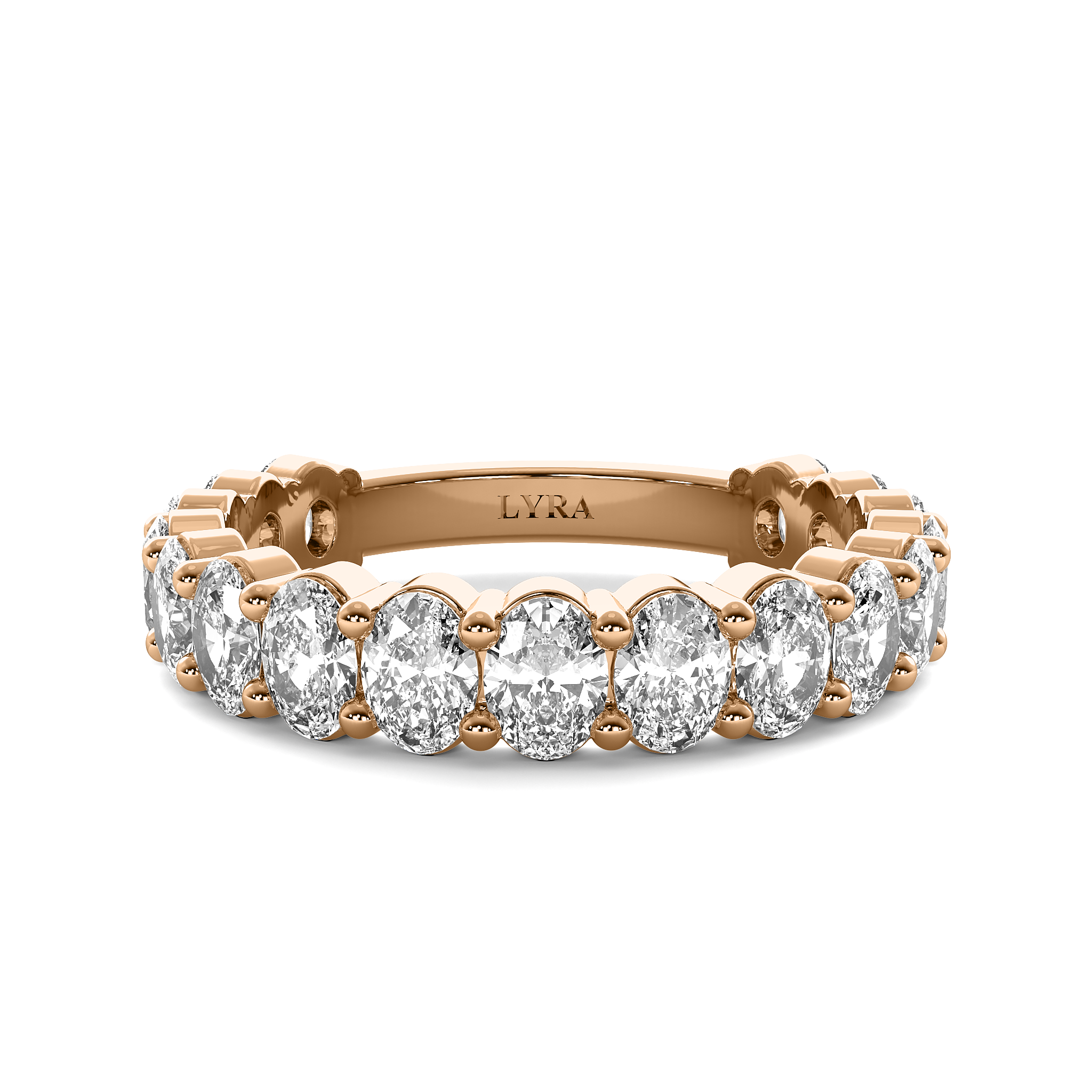 Oval Diamond Eternity Band