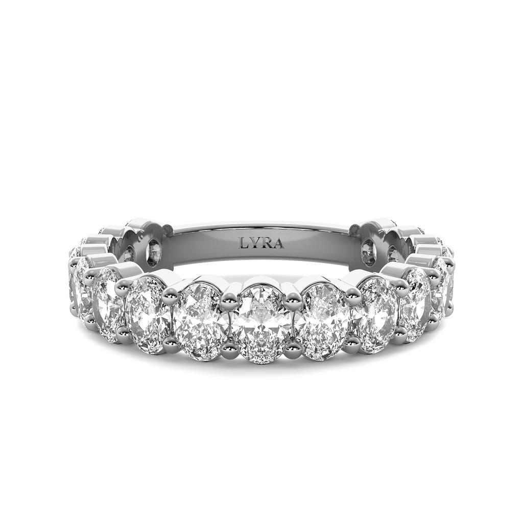 Oval Diamond Eternity Band