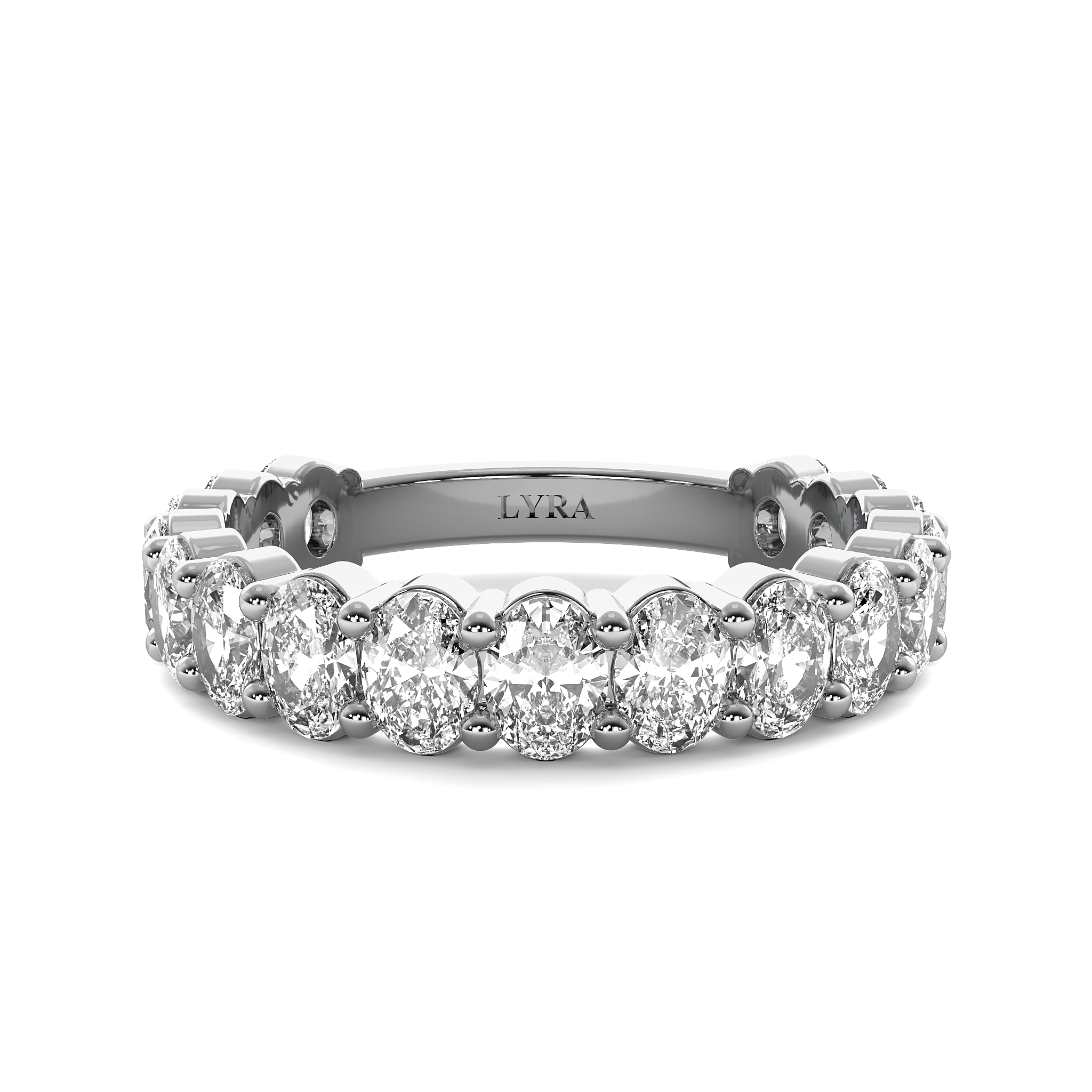 Oval Diamond Eternity Band