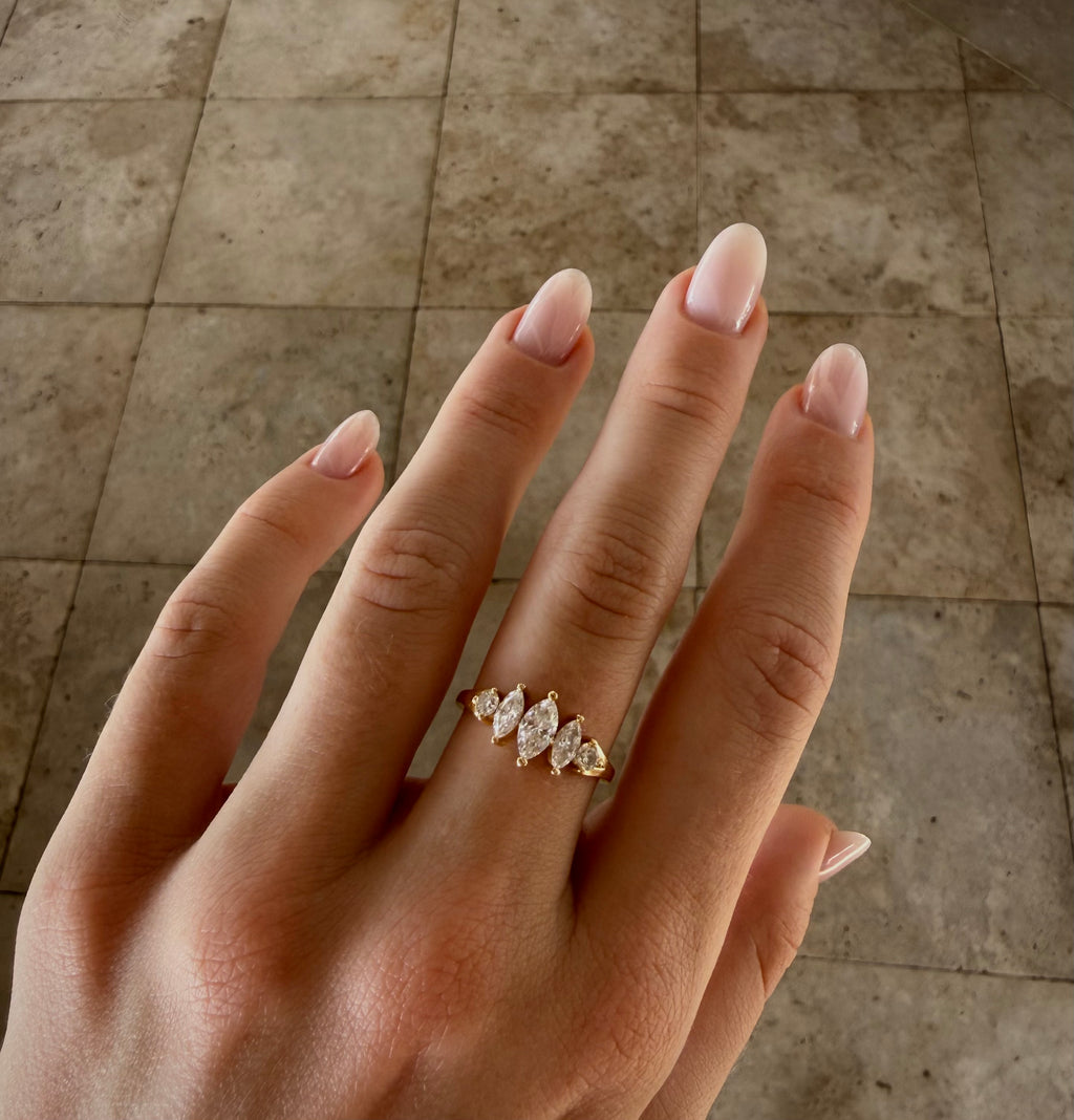 Marquise Crown Ring