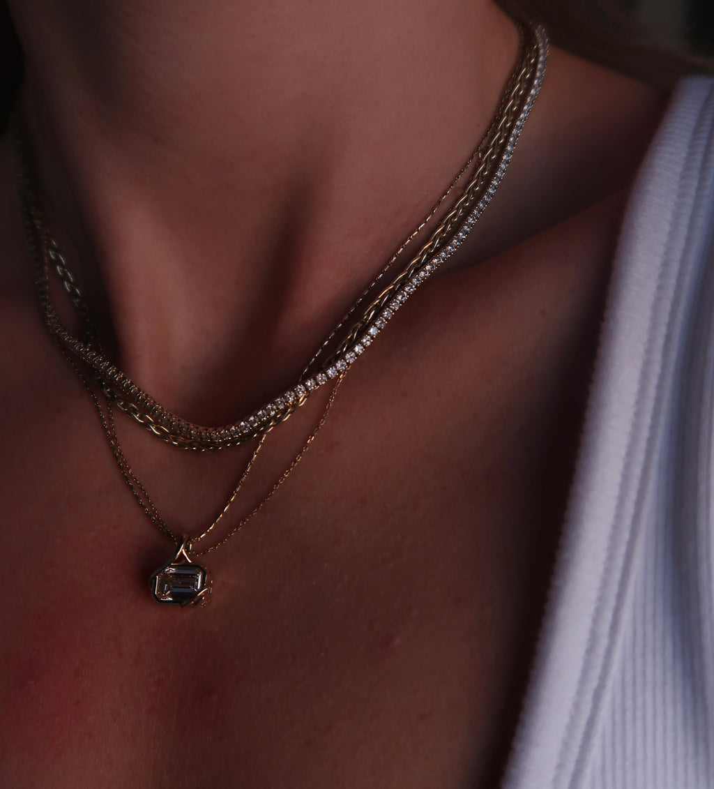 Classic Round Tennis Necklace