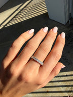 Oval Diamond Eternity Band