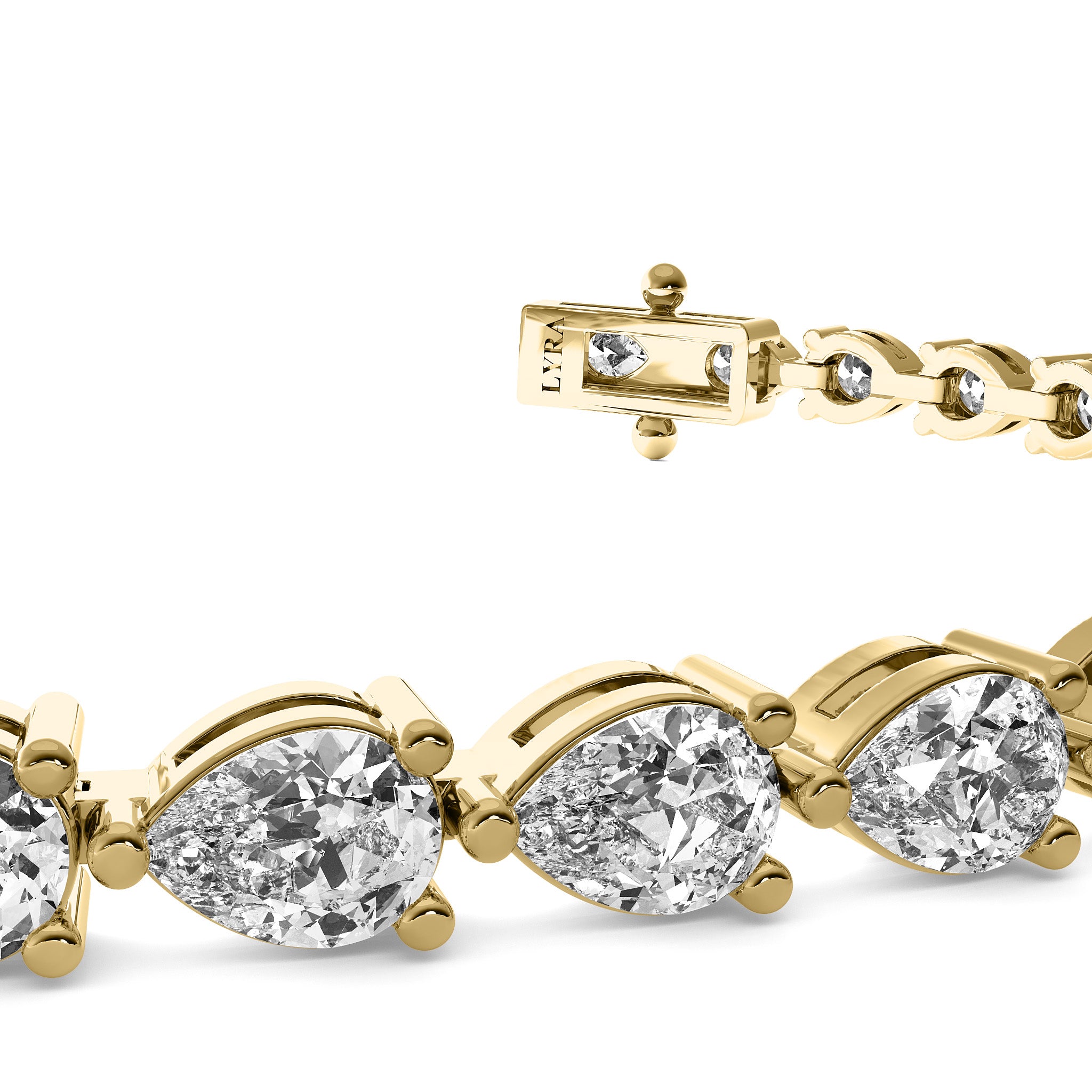 Pear Diamond Bracelet