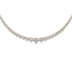 Graduated Round Tennis Necklace