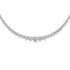 Graduated Round Tennis Necklace