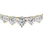 Graduated Round Tennis Necklace