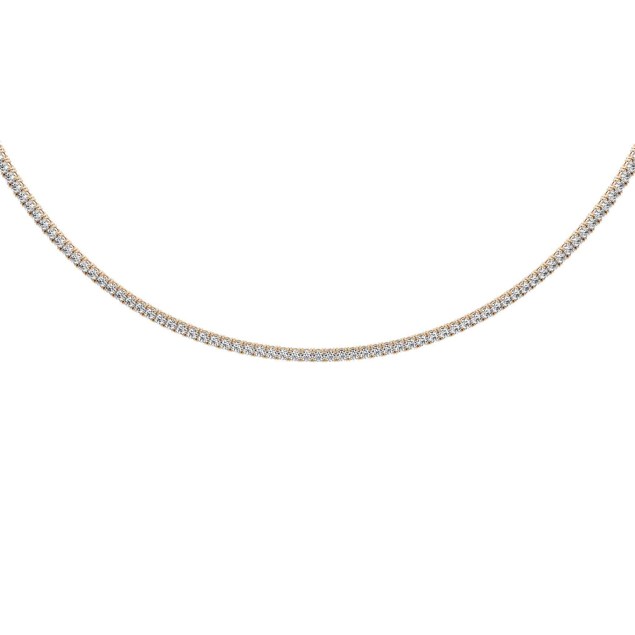 Classic Round Tennis Necklace
