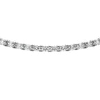 East-West Oval Tennis Necklace