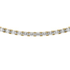 East-West Oval Tennis Necklace