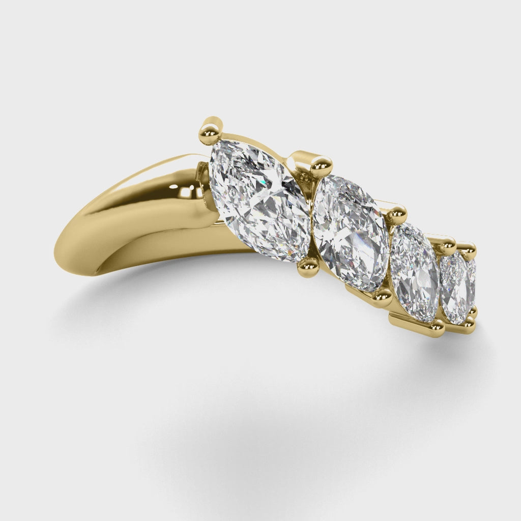 Marquise Contour Ring