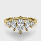 Marquise Crown Ring
