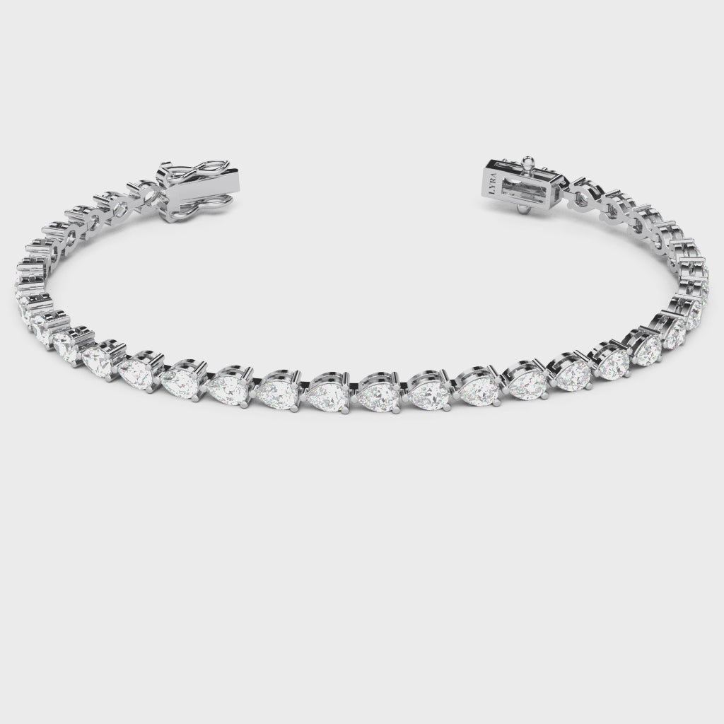 Pear Diamond Bracelet