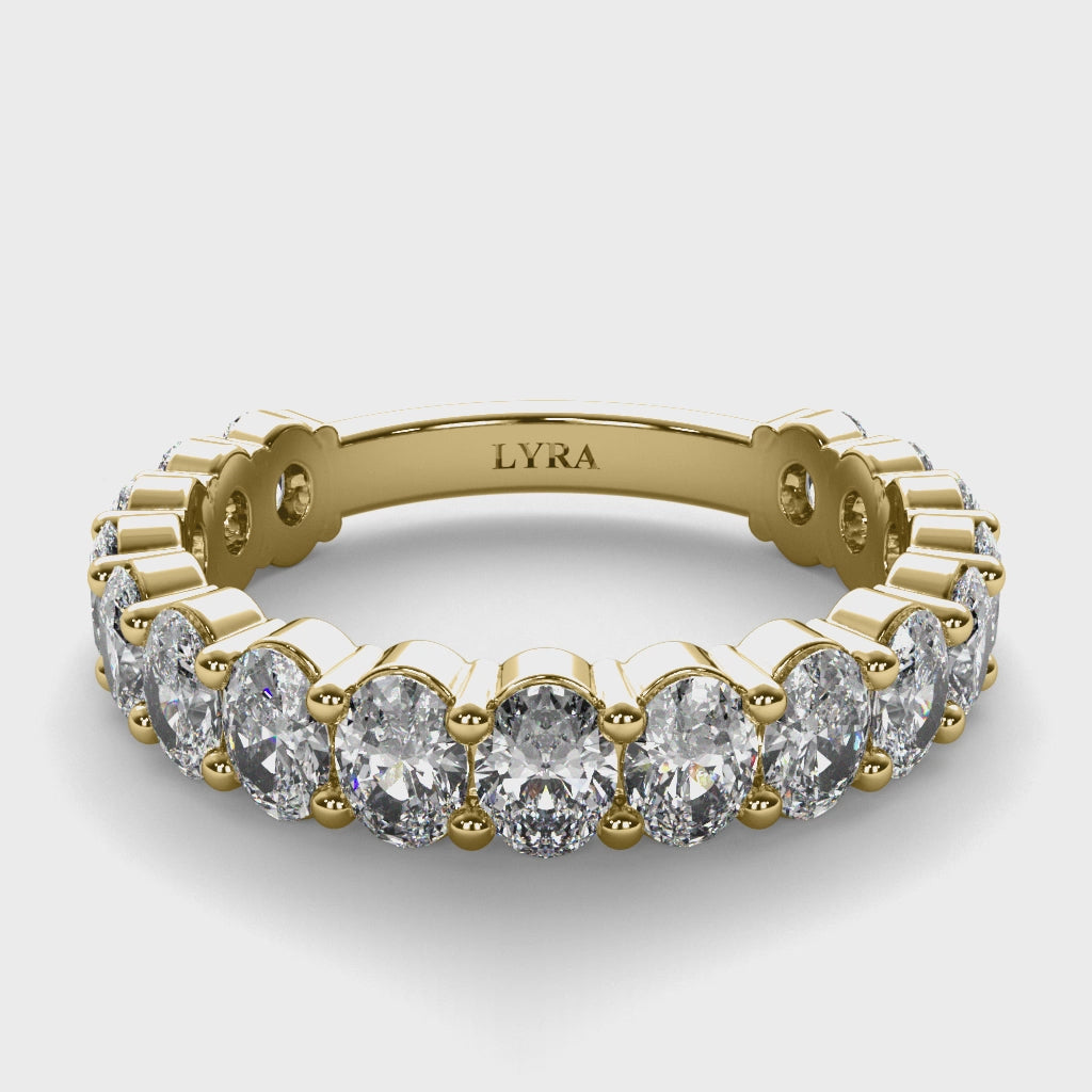 Oval Diamond Eternity Band