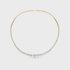 Graduated Round Tennis Necklace