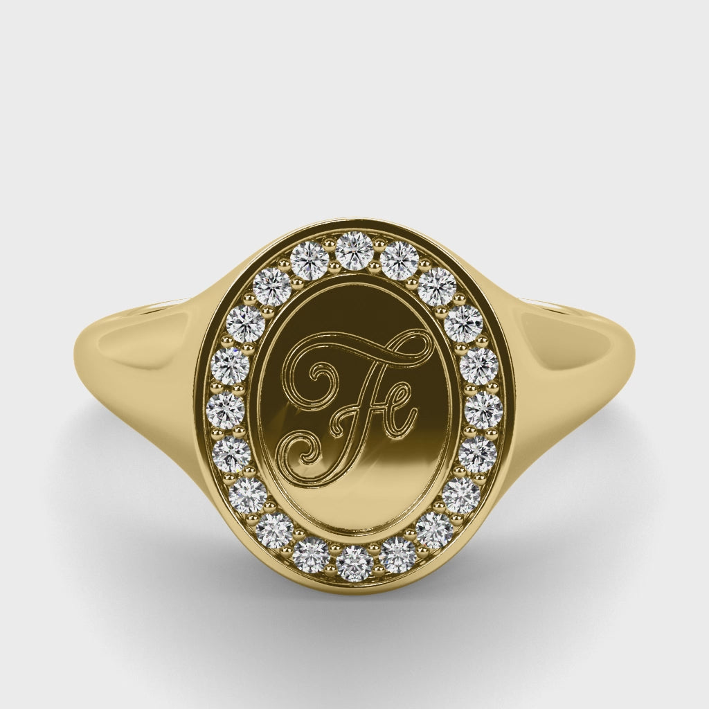 Initial Signet Ring